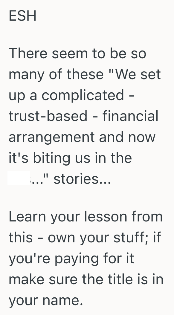 Screenshot 2025 06 17 at 4.43.23 PM Woman Drives A Car That Is Technically Owned By Her Partner And His Mother, And Now His Mother Wants To Take It And Give Them An Older Car Instead
